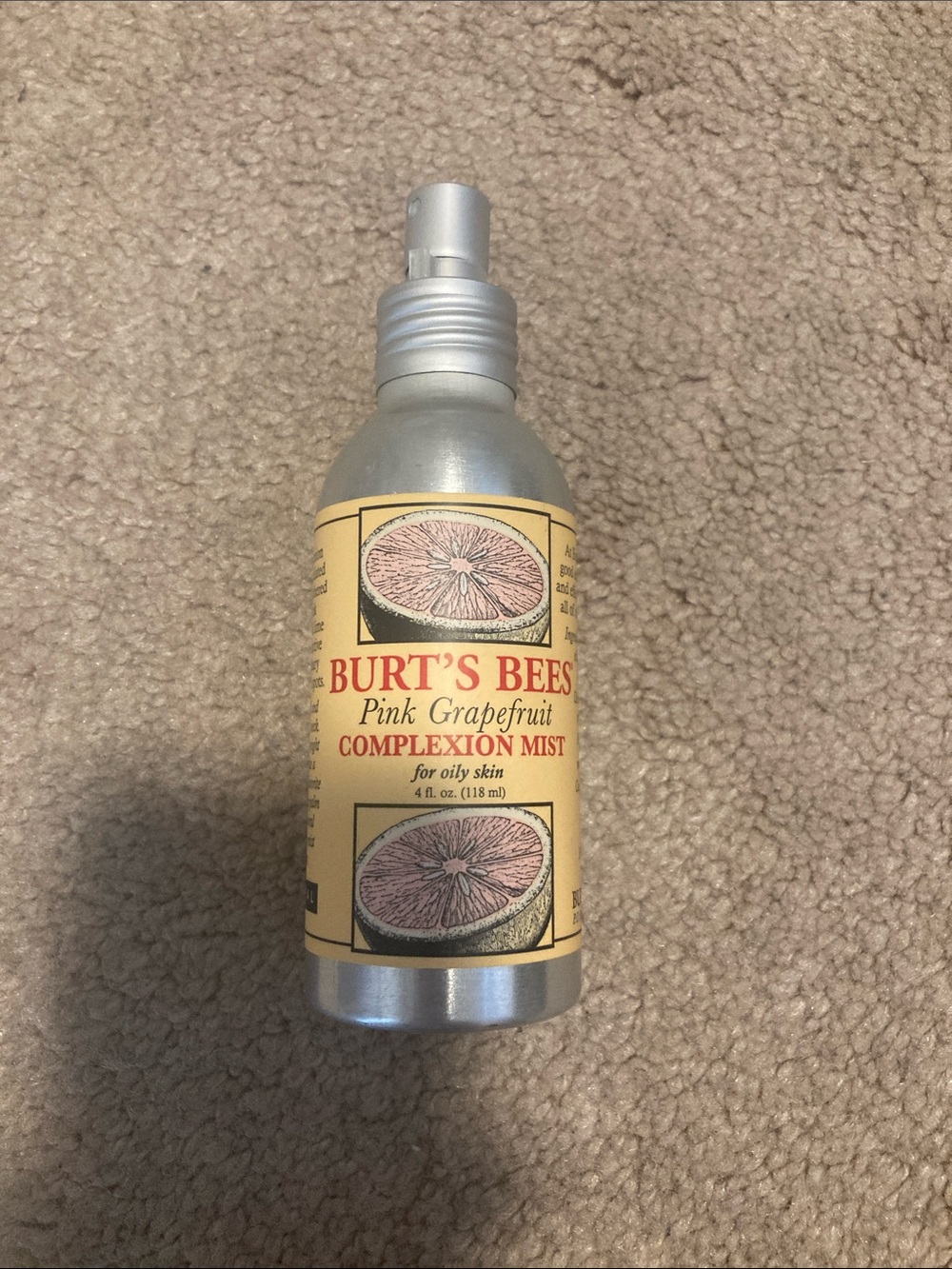 Burt's Bees Pink Grapefruit Complexion Mist -Discontinued/Rare